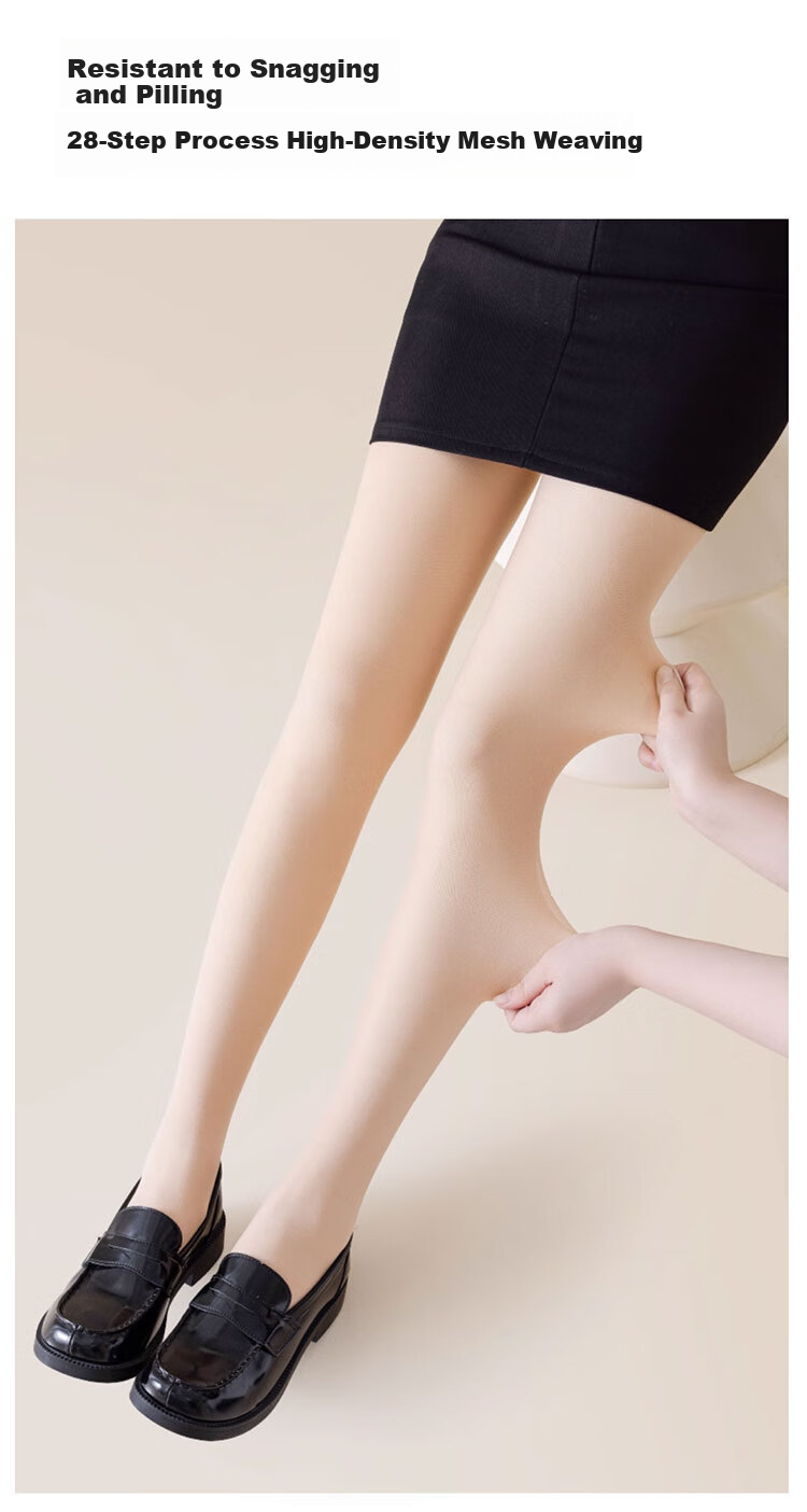 Yalu 200g Black Leggings for Women Autumn Winter Fleece Thickened Black Silk Leg Slimming Pressure Tights Pantyhose 9