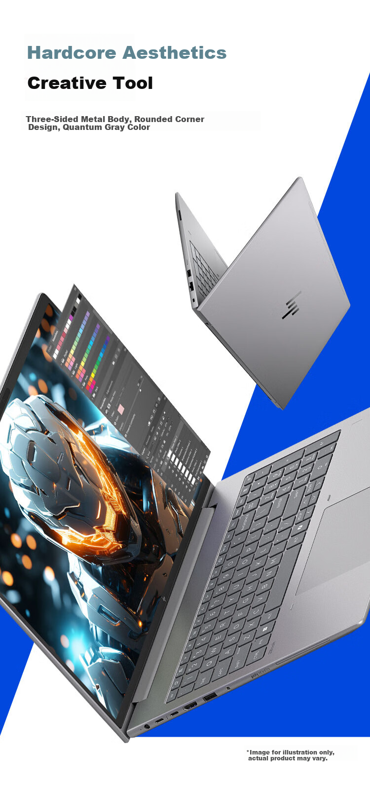 HP Zhan 99 New 16-inch Workstation-Level High-Performance AI Business Laptop Core 2nd Gen Ultra7 255H 32GB 1TB 2.5K Display 7