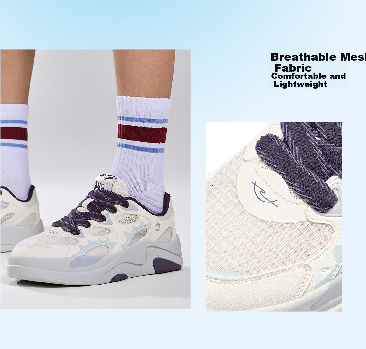 ERKE Men's Sneakers 2026 Summer New Comfortable Breathable Thick-Soled Casual Sports Shoes | Bingguo 8