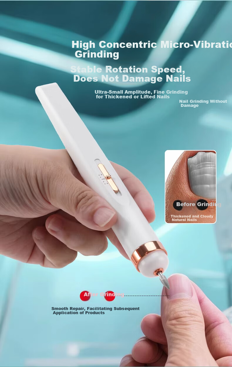 NHGAD Electric Nail Grinder for Onychomycosis Removal Nail Polishing Machine Electric Nail File with Medication Application 5