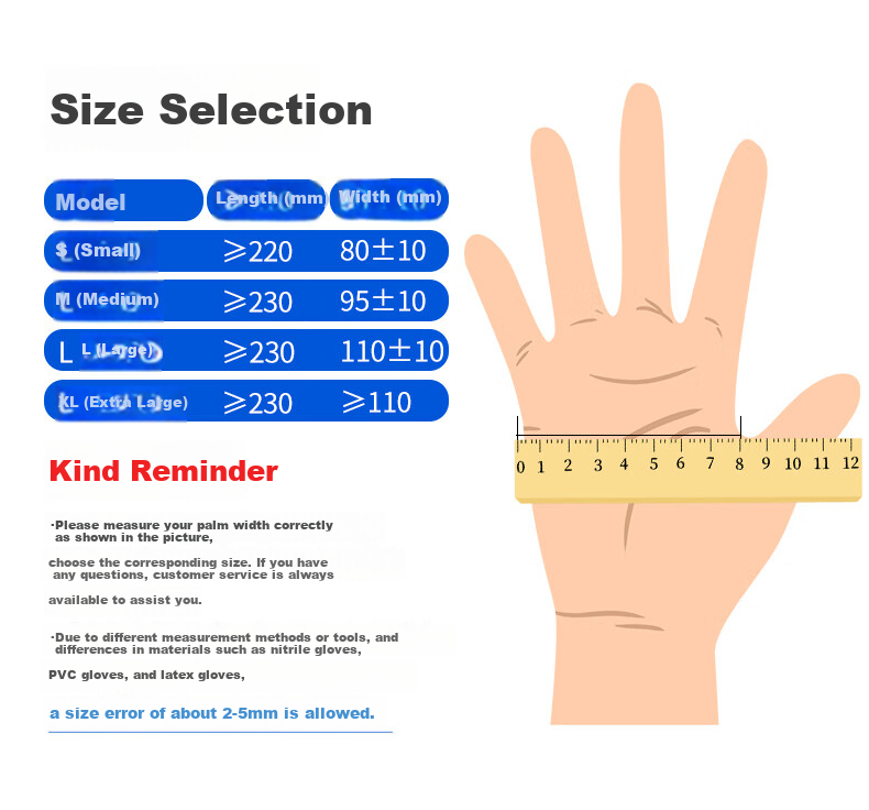 INTCO PVC Inspection Gloves (5.0g) Colorless Size L 100pcs/Box Y78-1000-L Random Packaging 2