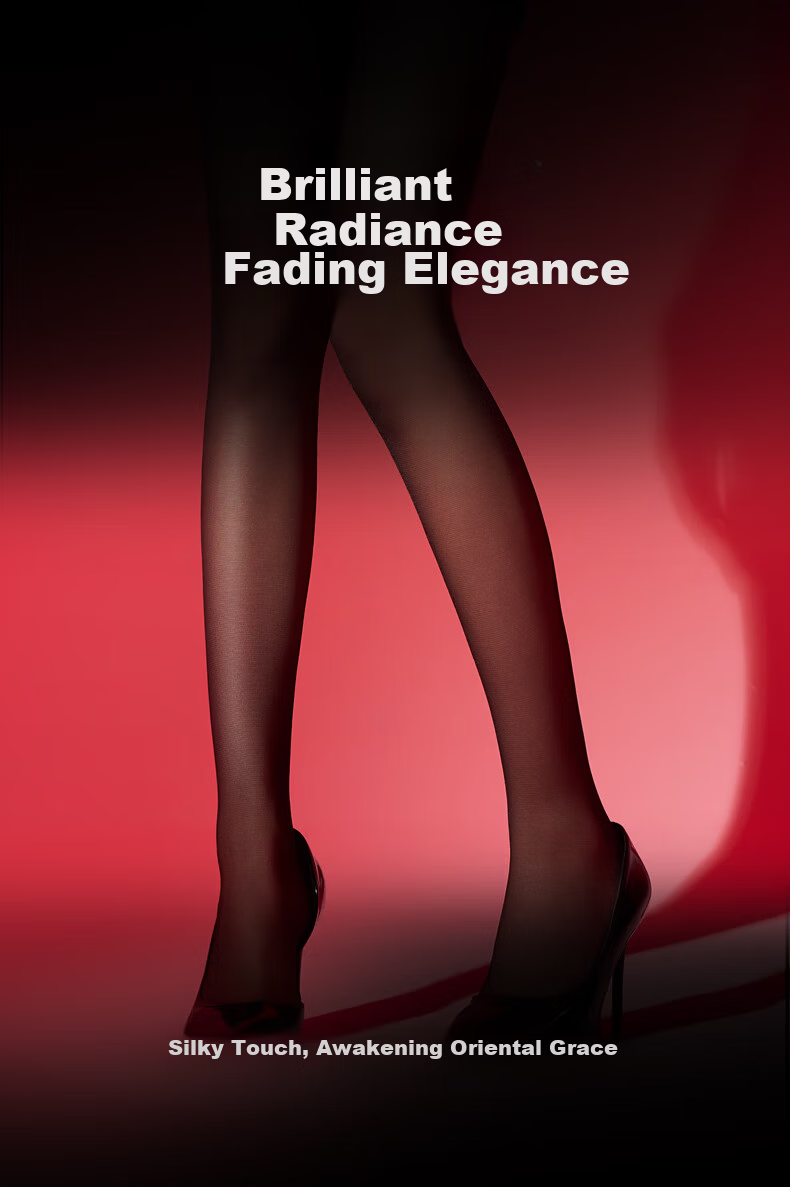 LangSha Women's Open Crotch Pantyhose Gift Sexy Lingerie Anti-Snag Long Leg Nude Stockings New Year Costume 2