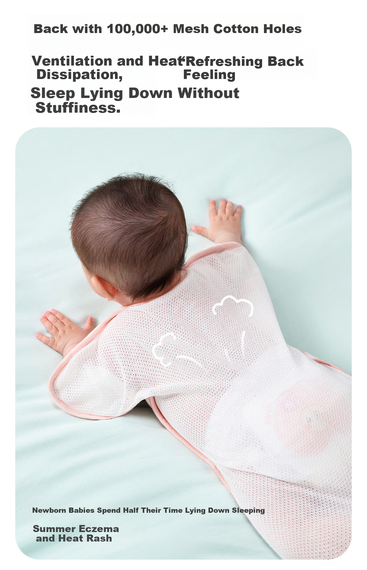 JOYNCLEON Newborn Baby Sleeping Bag Anti-Startle Swaddle Pure Cotton Kick-Proof Blanket Green L Jsd195963 6
