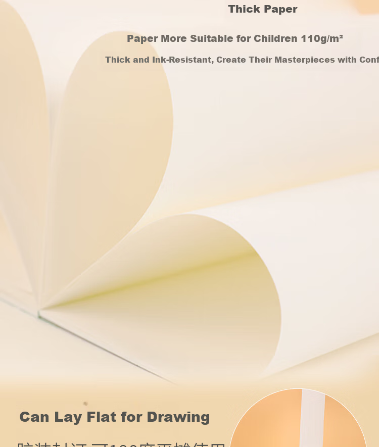 KOKUYO A4/30 Sheets Campus Glue-Bound Drawing Book Sketchbook for Children Ramen WCN-CSKB0233 4