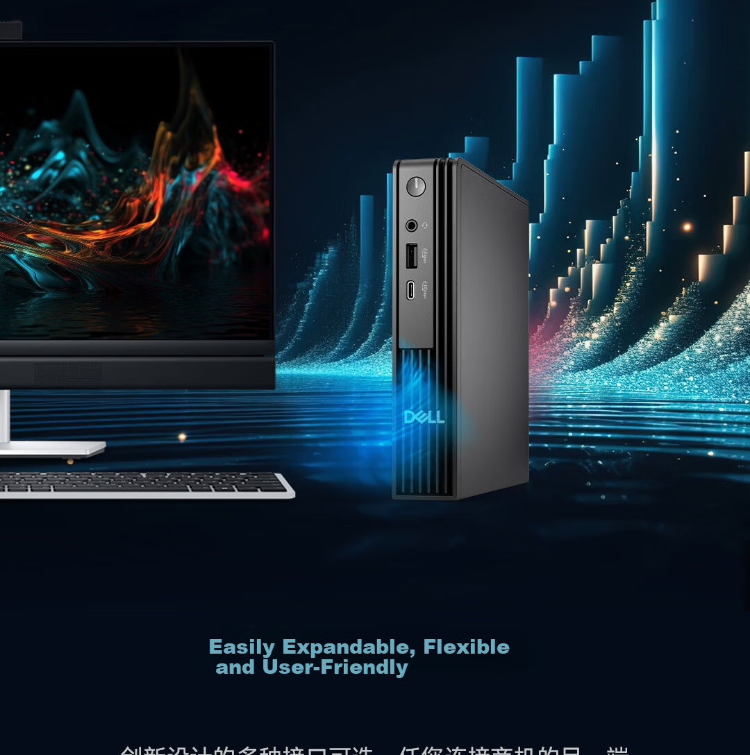Dell Pro OptiPlex New High-Performance Mini Desktop PC (Ryzen R5-8500GE 16GB 1TB) AI Business Office Education Learning 9