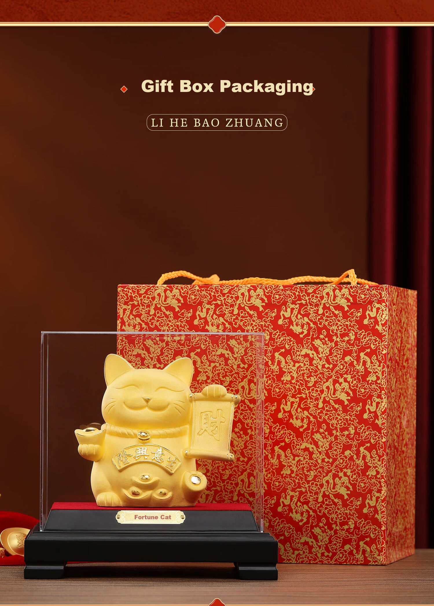 Damingtongjiang Velvet Gold Lucky Cow Figurine for Living Room, Office, Entrance Hall, Desktop, High-Quality Copper Cow Ornament for Business Opening And Housewarming Gifts 10