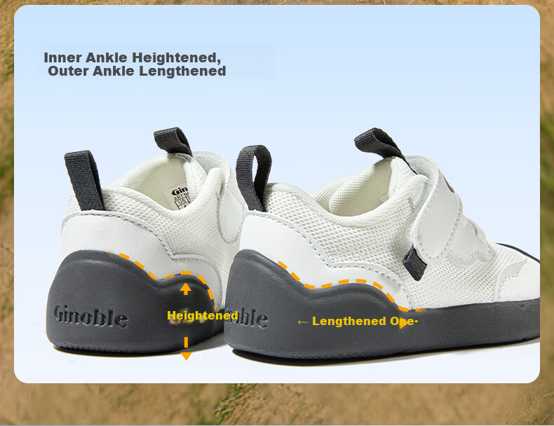Ginoble Summer 2026 New Breathable Toddler Walking Shoes Mesh Shoes 0-1 Year Old Boys and Girls Baby Shoes GB2545 Light Gray 3