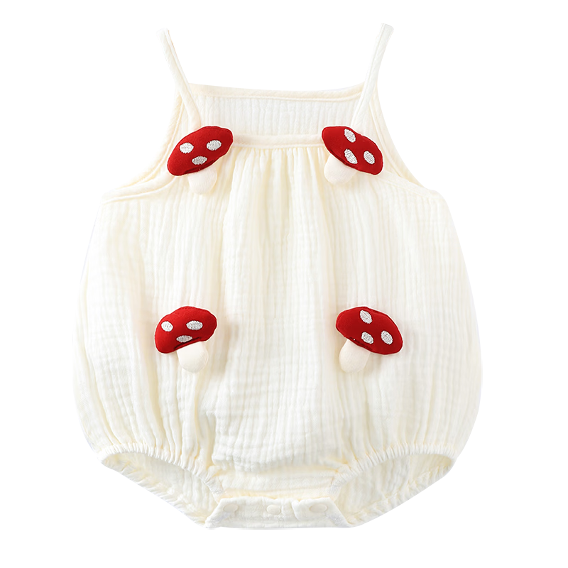 Youqi Baby Summer Breathable Clothes Cute Girls Vest Baby Romper Sleeveless Thin Newborn Jumpsuit
