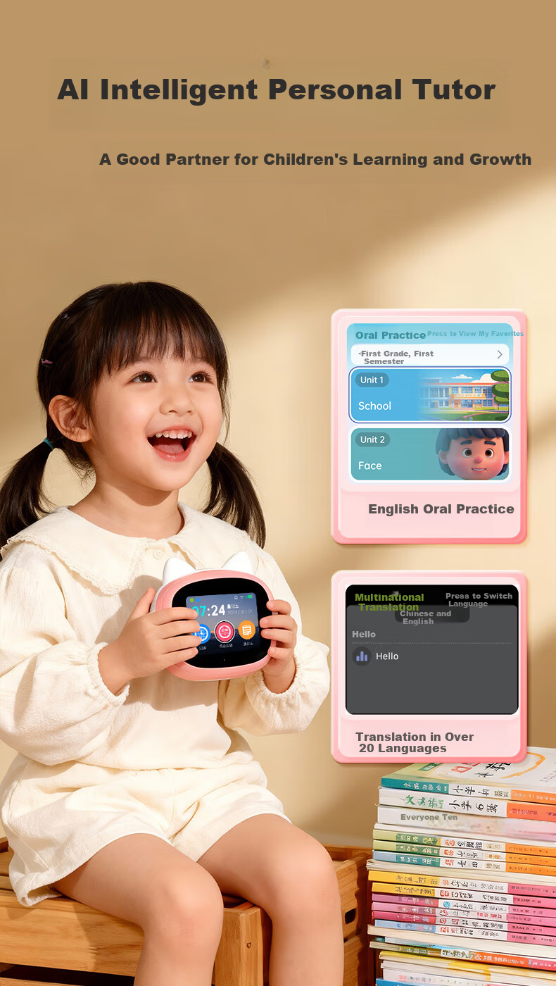 Wenquxing N6ai Smart Alarm Clock Synchronized Textbook Voice Interactive Time Treasure Robot Children's Educational Learning Student Time Management for Ages 3-15 Boys Girls Birthday Gift 3