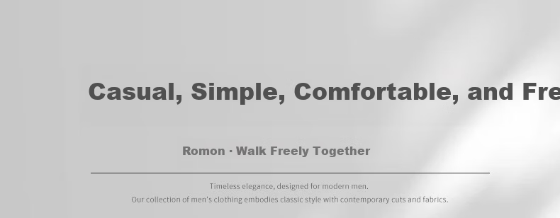 ROMON Wool Blend Men's Blazer Spring Autumn Business Casual Single Jacket Coat Warm Outerwear XF79 Gray XL 1