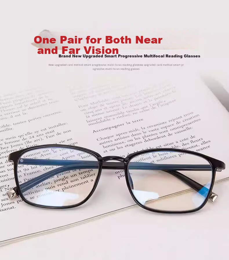 Kaponi Anti-Blue Light Reading Glasses for Men And Women, Bifocal High Definition Presbyopic Glasses for Middle-Aged And Elderly, Ultra-Light Multi-Focus Reading Glasses for Presbyopia 4