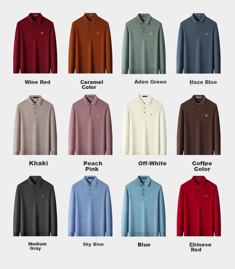 MONTAGUT New Year Men's Knit Sweater with Mulberry Silk and Wool Casual Pullover Dark Gray (Collared) 3XL 8