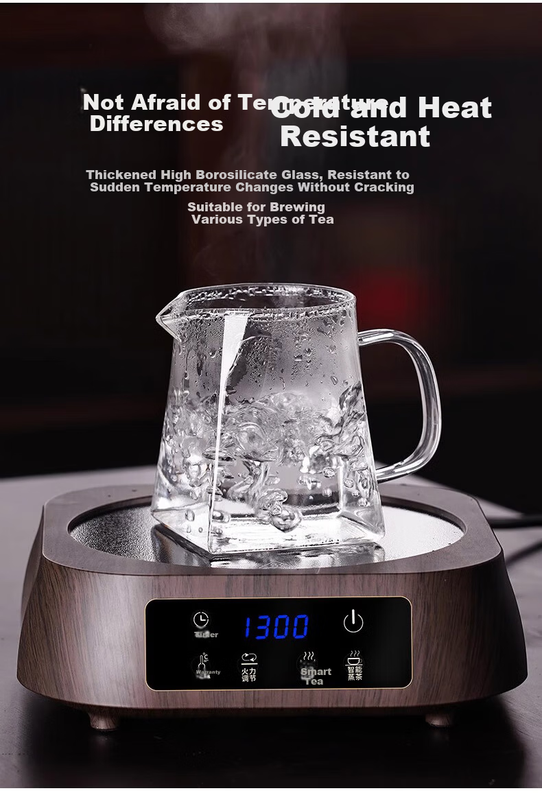 Glass Fair Cup with Tea Strainer Filter Gongdao Cup Tea Set Accessory Kung Fu Tea Cup 6