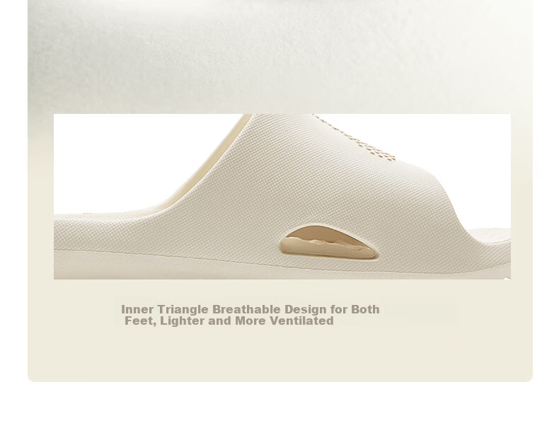 PEAK Taiji Ruyi Men's Off-White Soft Sole Non-Slip Breathable Casual Slippers ET262031L 11