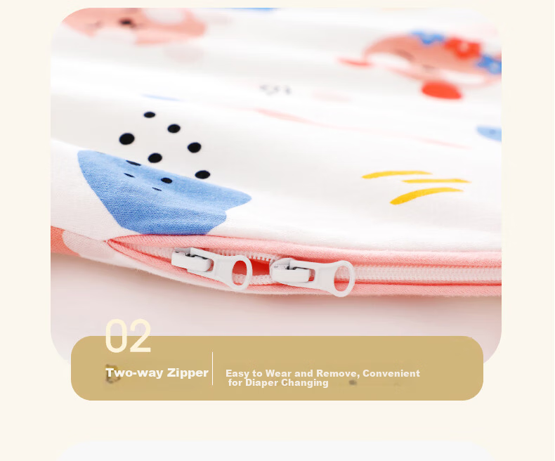 Dr. Rainbow Baby Sleeping Bag Summer Air-Conditioned Room Infant Sleep Sack Newborn Toddler One-Piece Anti-Kick Quilt Breathable Gauze Pink 20