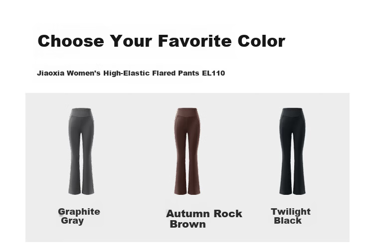 Banana Under High Elasticity High Warmth Flared Fleece-Lined Casual Slim Fit Pants for Women EL111 21