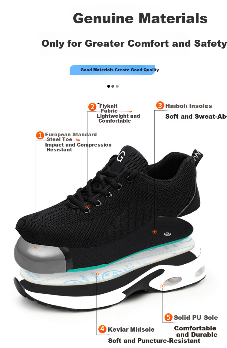 Jingtu Men's Breathable Insulated 10KV Anti-Smash Anti-Puncture Electrician Safety Work Shoes 2037EH-1 Size 43 4