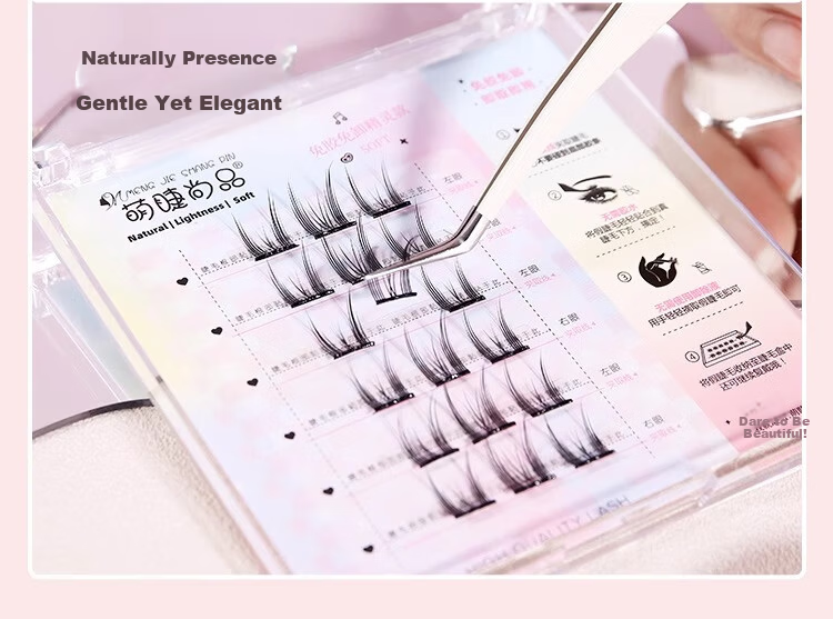 Mengjie Shangpin Cat Paw False Eyelashes Natural Realistic Glue-Free Eyelashes for Women 8