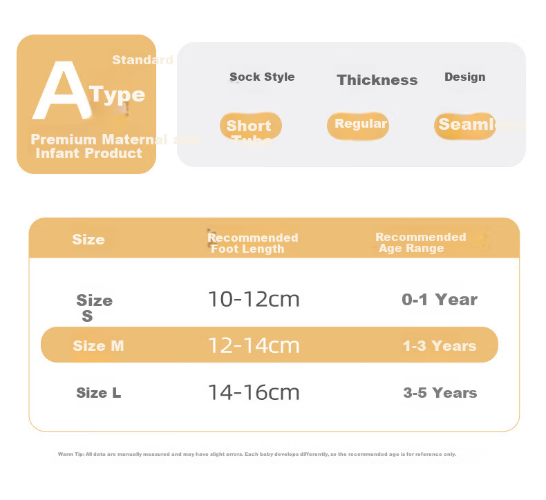 Growth Baby Socks Spring Autumn Cotton Socks Class A Summer Thin Princess Girls Infant Seamless Soft Cuff Mid-Calf Children's Socks 3