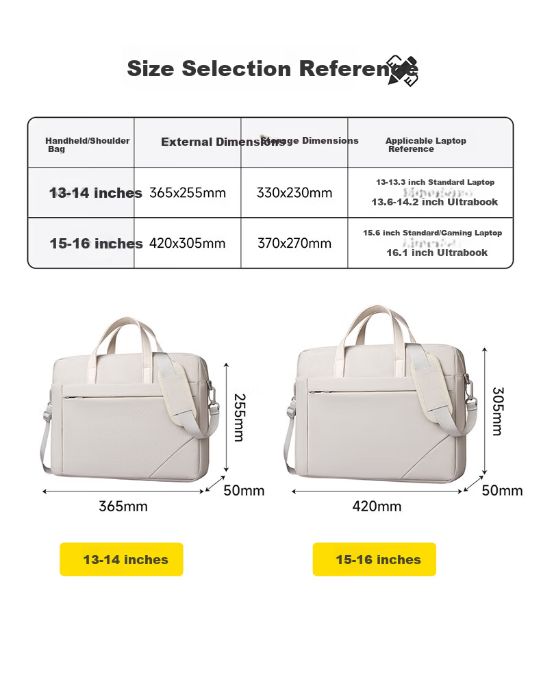 Milooky Laptop Bag Handheld and Shoulder 15-16 Inch High-Style for Women Suitable for Apple Huawei Business Bag 9