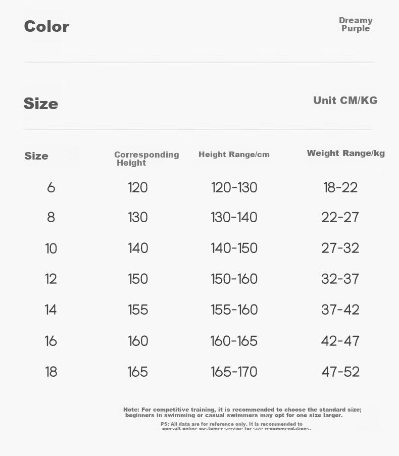WATERTIME / Shuichuan Girls' Swimsuit 2025 New Kids' One-Piece Princess Skirt Swimwear UV Protection for Spa and Large Children 15