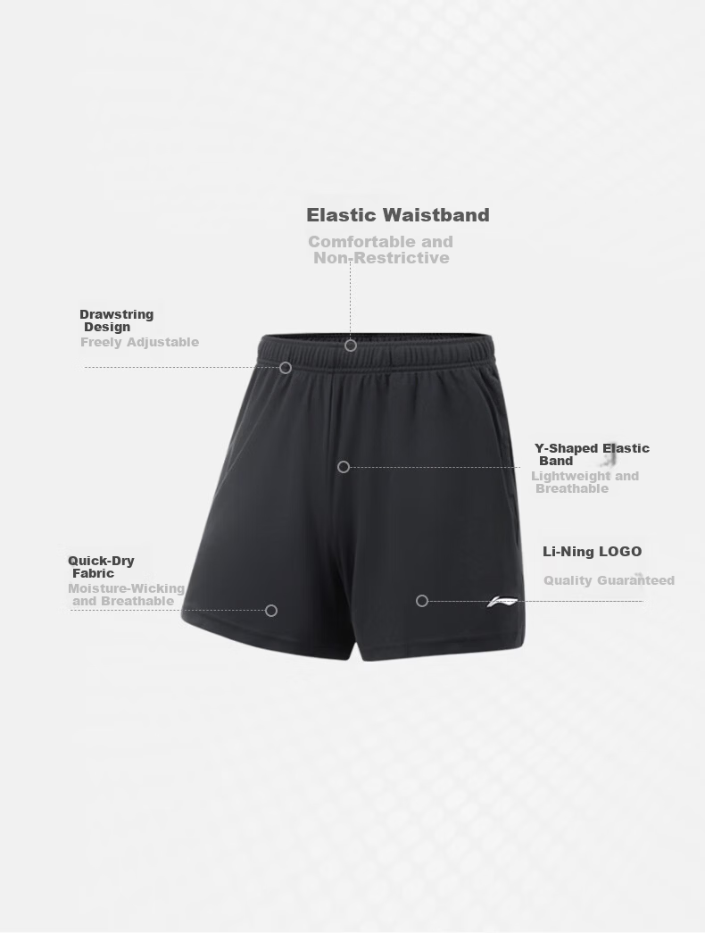 LI-NING Table Tennis Short Sleeve Shirt Badminton National Team Competition Sportswear Quick-Dry Set Men/Women Two-Piece Set 11