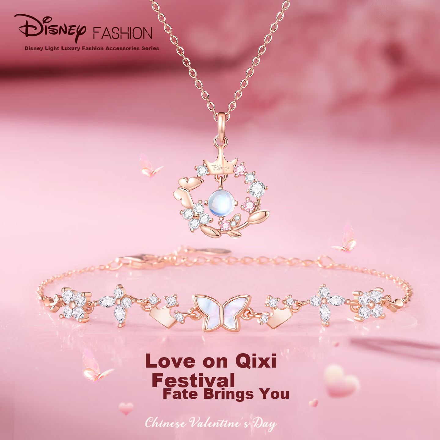 Disney Necklace for Women Luxury Niche High-End Birthday Gift for Girls and Best Friends 1