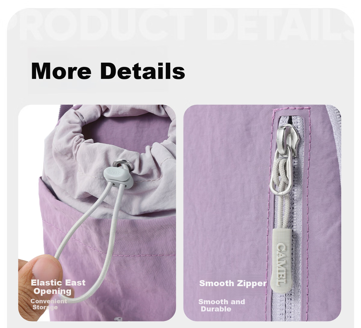 CAMEL Fashion Lightweight Outdoor Hiking Crossbody Shoulder Bag Phone Bag Women's Water Bottle Bag 576BB35022 16