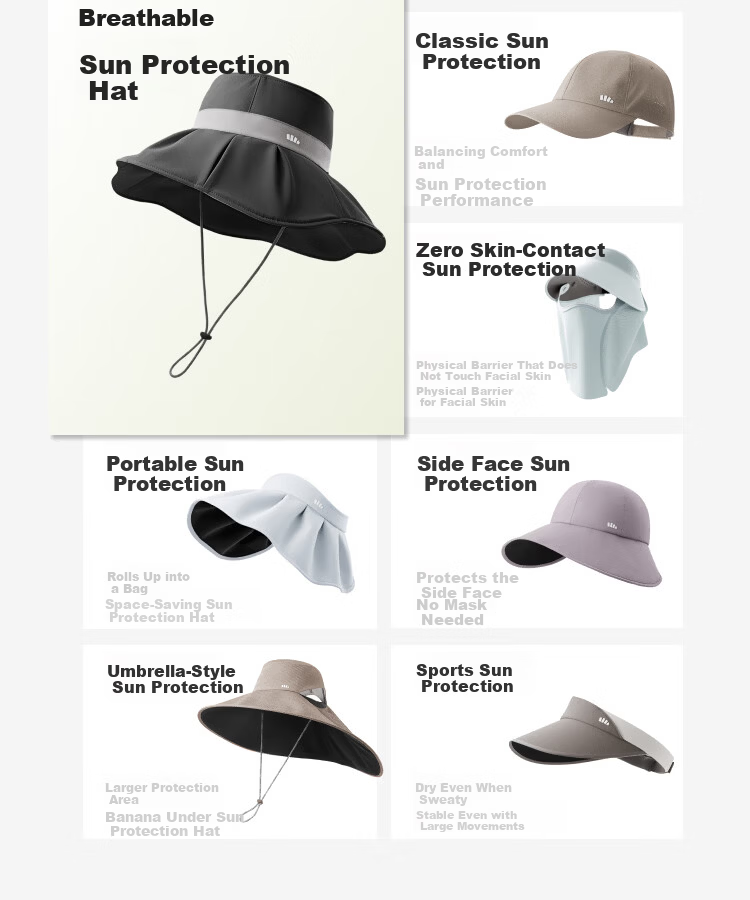 Beneunder Women's Reversible Fisherman Hat, Sun Protection Cap, Sun Visor, UV-Resistant Full Face Sunshade AL501 Coconut White 2