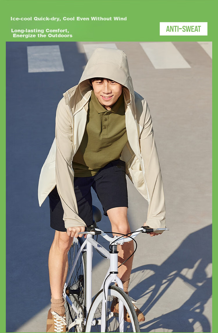 Beneunder Ice Silk Sun Protection Jacket for Men UV Protection Cooling Breathable Outdoor Fishing AL106 10