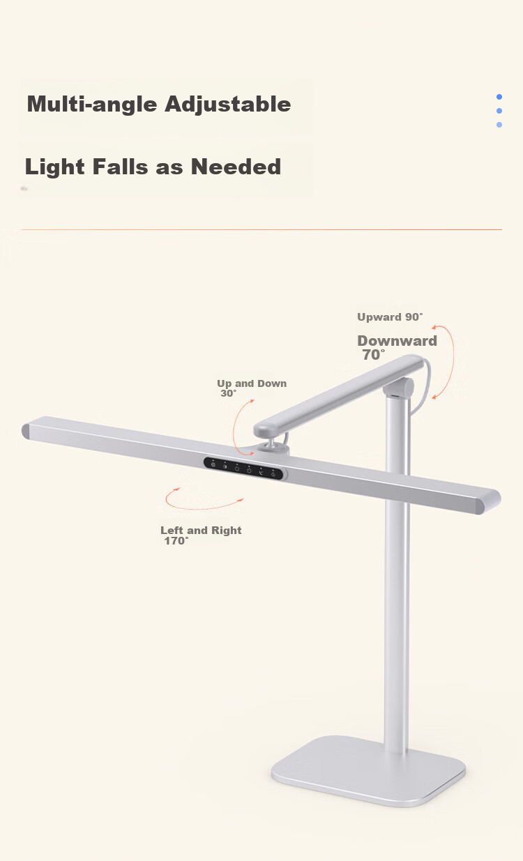 Haishibao National AA Grade Children's Eye Protection Lamp Student Study Anti-Blue Light Anti-Myopia Full Spectrum Dormitory Desk Lamp L3 26