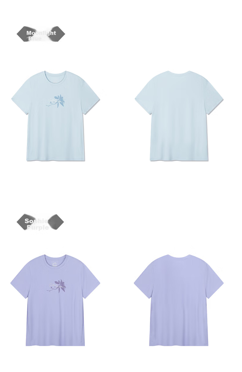 361° Women's Short Sleeve Spring Summer New Sports T-Shirt Quick-Dry Loose Casual Running Top 662624113-5 26