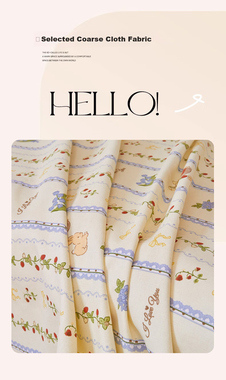 Hongdou Rustic Fabric Bed Sheet Single Piece Quilt Cover Double/Single Bed Sheet Four Seasons Skin-Friendly Bedding Bedspread 150*230cm Cat Paw 4