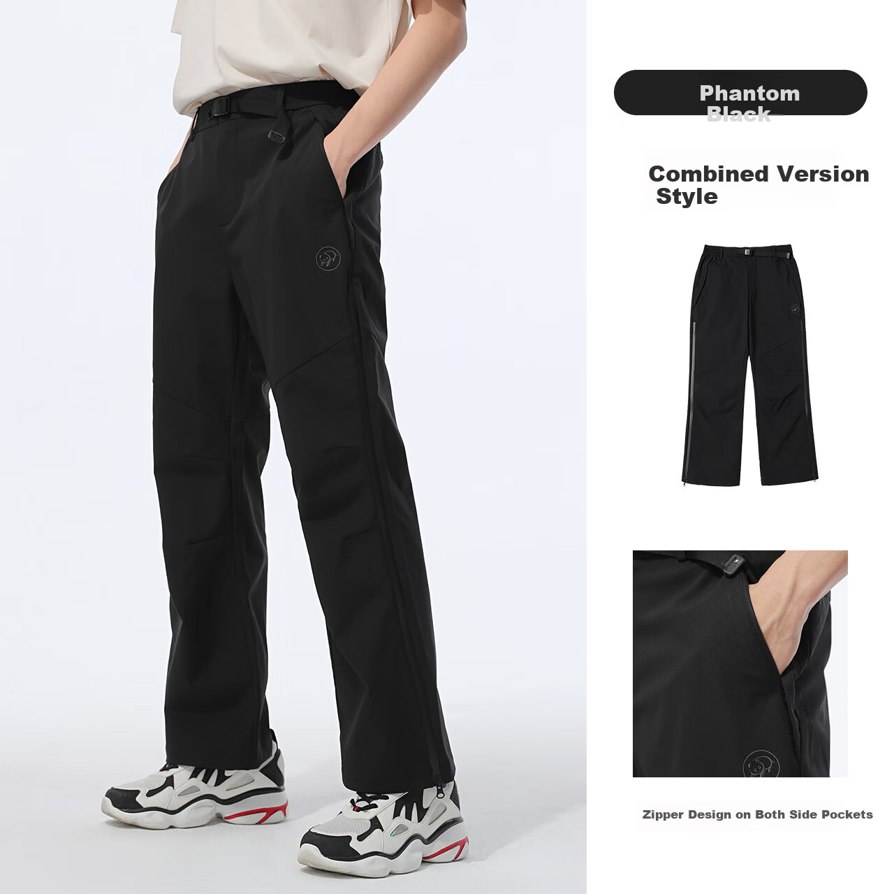 Panda Camel Series Waterproof Functional Outdoor Hiking Pants for Men and Women Spring Summer M