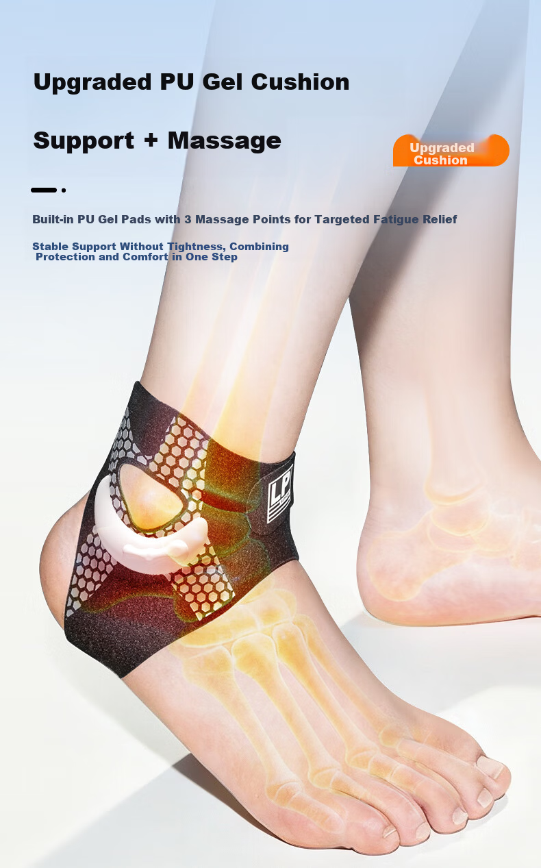 LP Ankle Support Brace for Ligament Injury and Sprain Recovery, Anti-Sprain Joint Stabilizer, Professional Sports Wearable with Shoe Compatibility 9