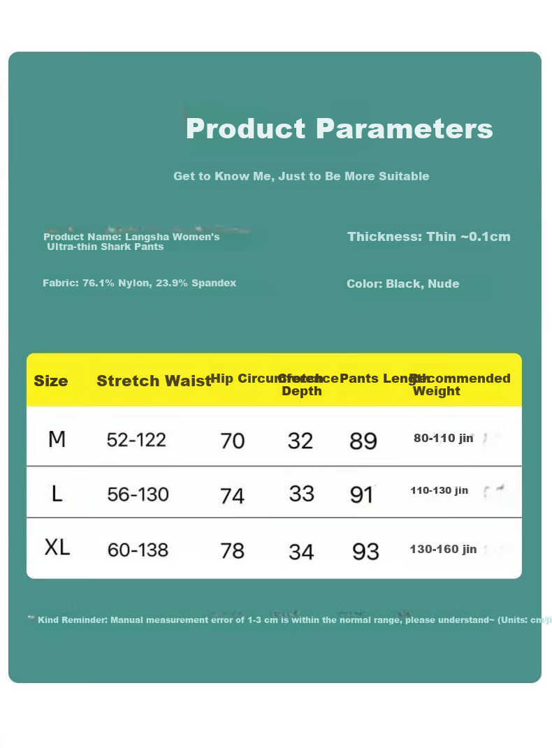 LangSha Women's Shark Skin Ultra-Thin Cooling Ice Silk Spring Summer Plus Size Yoga Sports Leggings Nine-Point Tight Pants 7