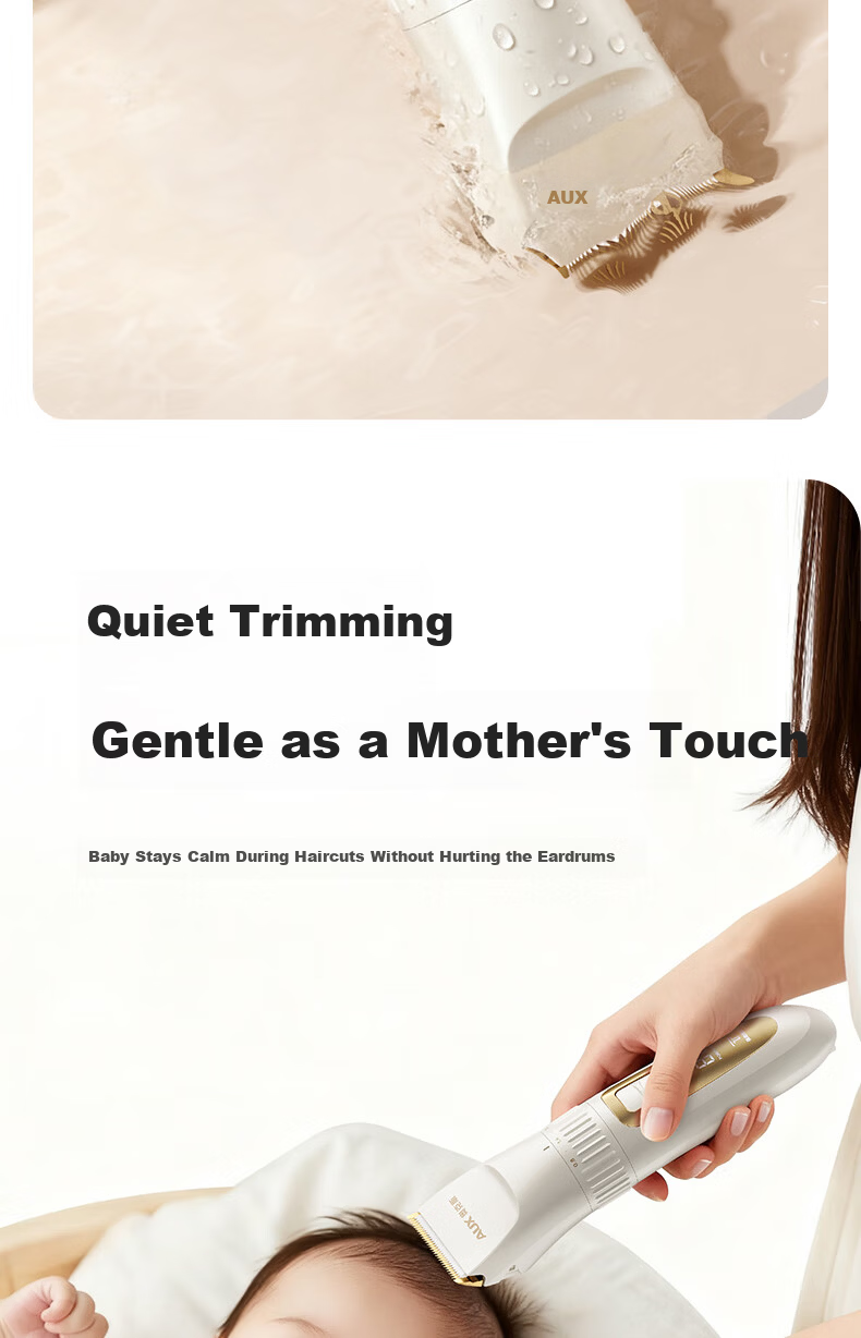 AUX Electric Hair Clipper Adult Electric Hair Trimmer Baby Haircutting Machine Home Children's Haircut Razor Gift 22