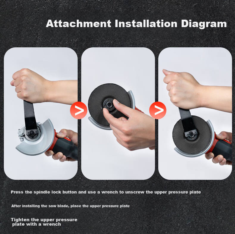Devon 20V Lithium-Ion Cordless Brushless High-Speed Angle Grinder 2908 Bare Tool 11