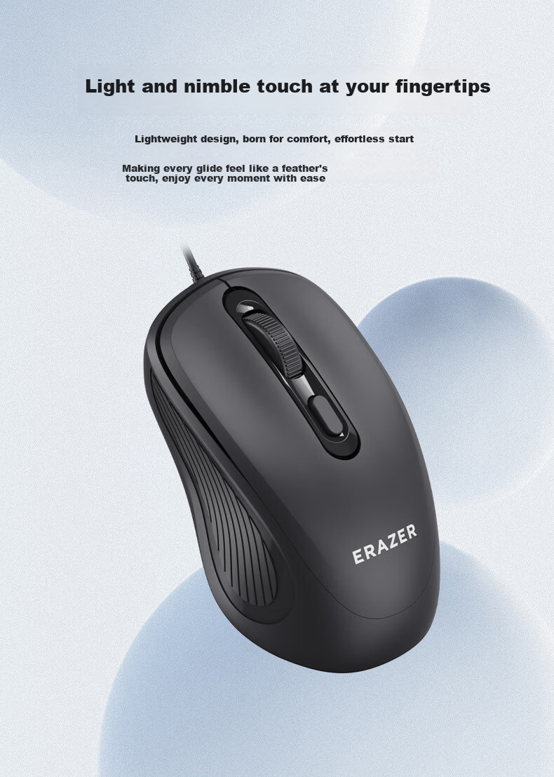 Lenovo Investment Brand Yinen Wireless Mouse Office Home Business Desktop Laptop USB Dual-Mode Connection N500 Pro Gray 6
