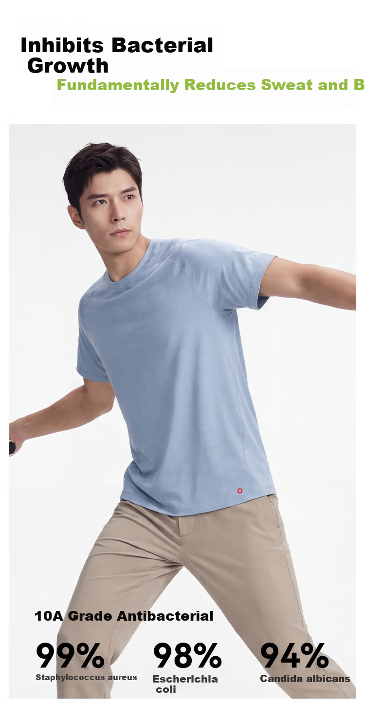 JD Jingzao New Quick-Dry Sweat-Resistant Sports T-Shirt Spring Summer Outdoor Running Fitness Sun Protection Short Sleeve Men Ink Black XL 9