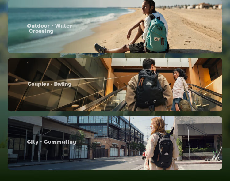 GREGORY Gregory Double Shoulder Backpack Outdoor Short Trip Travel Vacation Stylish Commuter Casual Unisex Versatile 09J 5