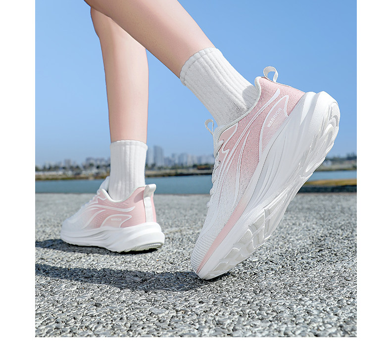 Warrior Women's Sports Shoes 2026 Summer New Breathable Soft Sole Casual Lightweight Running Shoes 1243 Pink Size 38 31