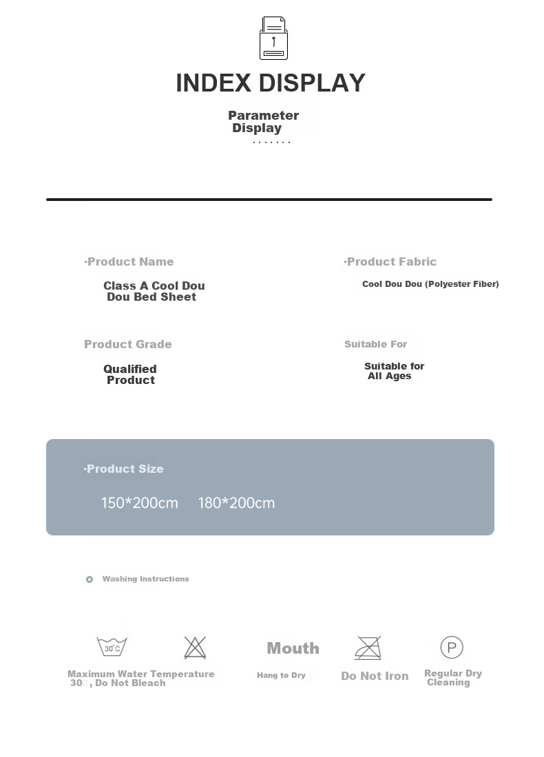 MUJI Class A Summer Cooling Ice Silk Bed Sheet Three-Piece Set 1.8x2m Double Full-Cover Bed Skirt Mattress Protector 19