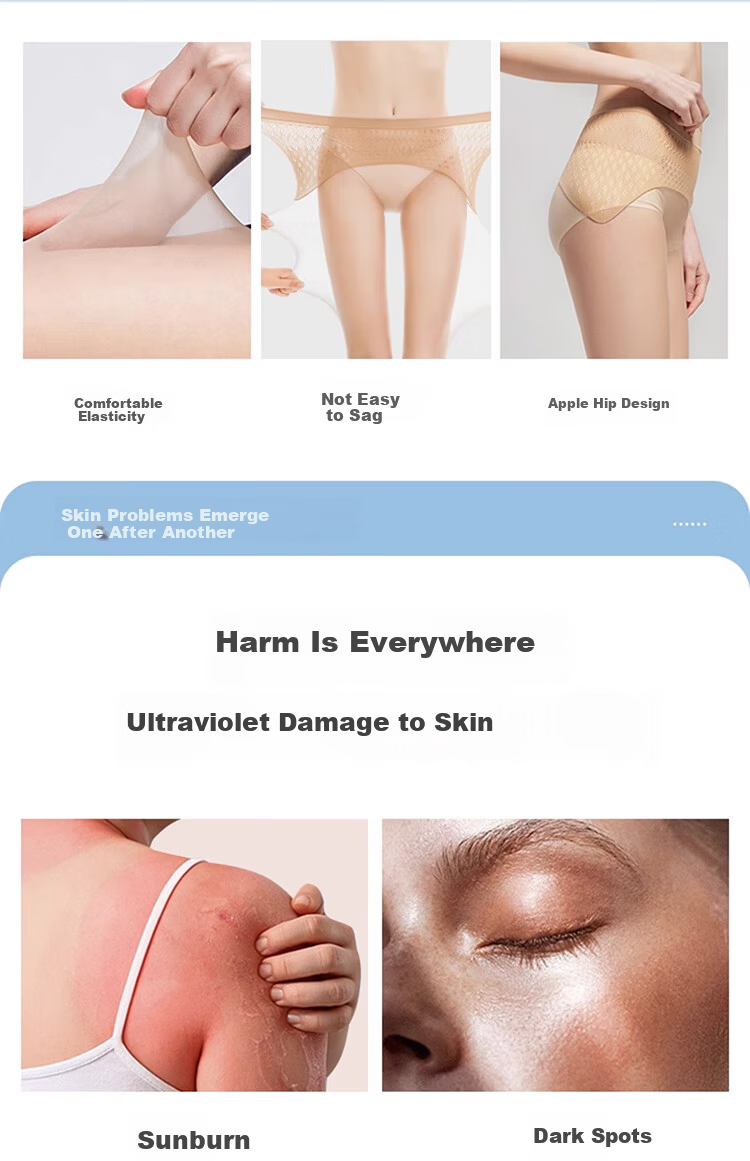 Avandy Women's 2D Sunscreen Ultra-Thin Anti-Snag Sheer Bare-Leg Apple Hip Skin Care Pantyhose Spring Summer 2026 4