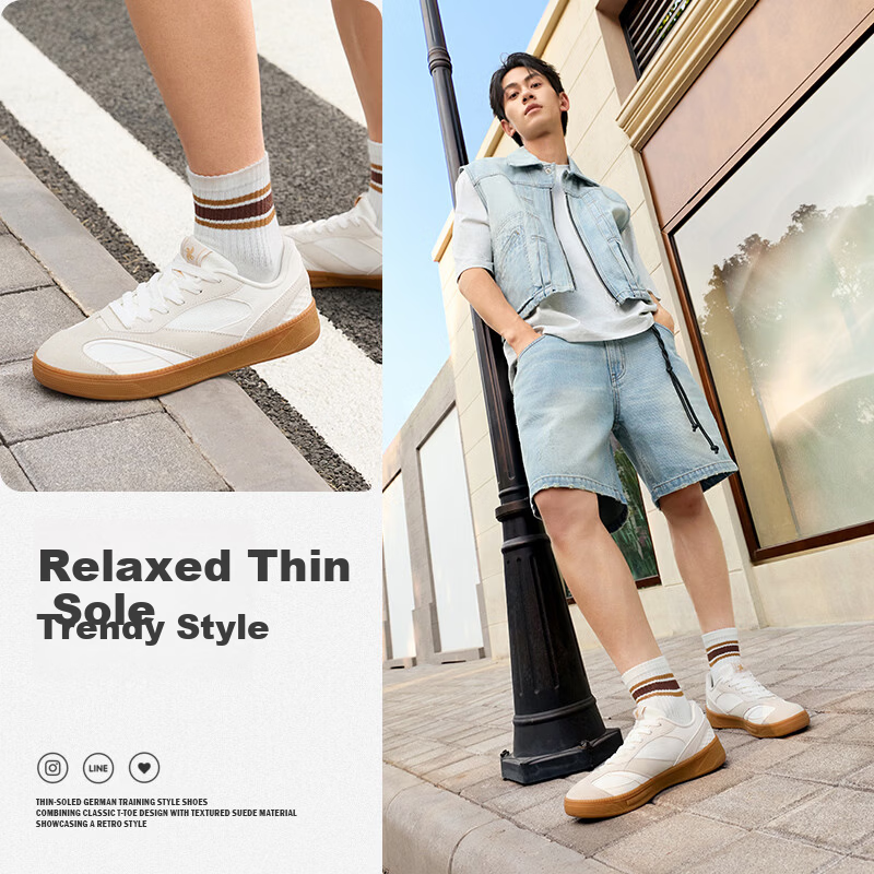 361° Men's Casual Thin Sole T-Toe Low-Top Sports Shoes Wan Feng 3 Spring Summer 672626608-1