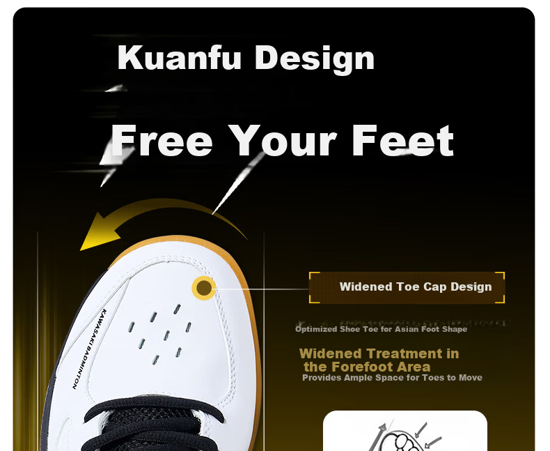 KAWASAKI Badminton Shoes Gale LITE Shock Absorption Wear-Resistant Non-Slip Running Training Sports Shoes D32035 White Gray Size 41 11