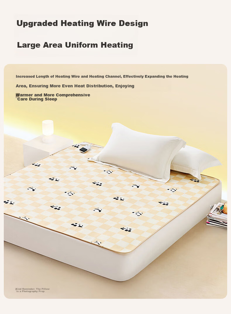 LOVO Luolai Microcomputer Dual Temperature Dual Control Mite Removal Electric Blanket Safety Temperature Control Electric Quilt 160*140 Pink 7