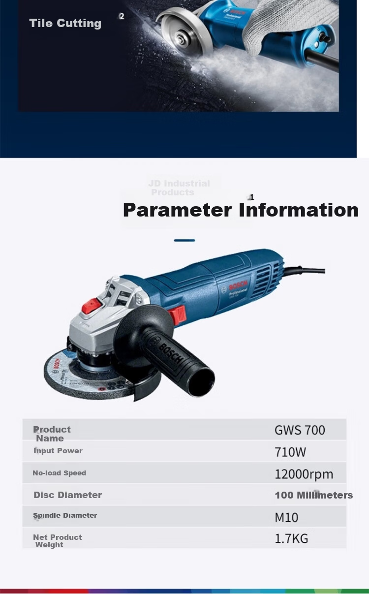 BOSCH 710W Small Grinder 100mm GWS 700 Angle Grinder 5
