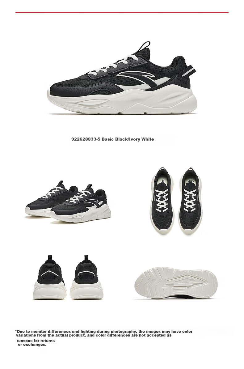 Anta Unrestrained Casual Women's Shoes Summer Mesh Breathable Lightweight Comfortable Thick Sole Height Increasing Fitness Jump Rope Running Sports Shoes 19