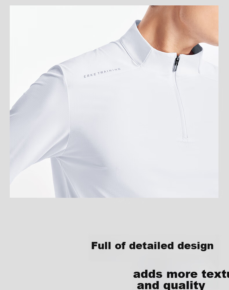 Hongxing Erke 2026 New Moisture-Wicking Breathable Indoor Slim Fit Long Sleeve Sports T-Shirt Casual Fitness Top 13